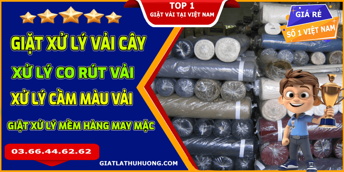 Giặt Cầm Màu Vải Xưởng May