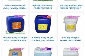 Các loại hóa chất giặt là thường được sử dụng