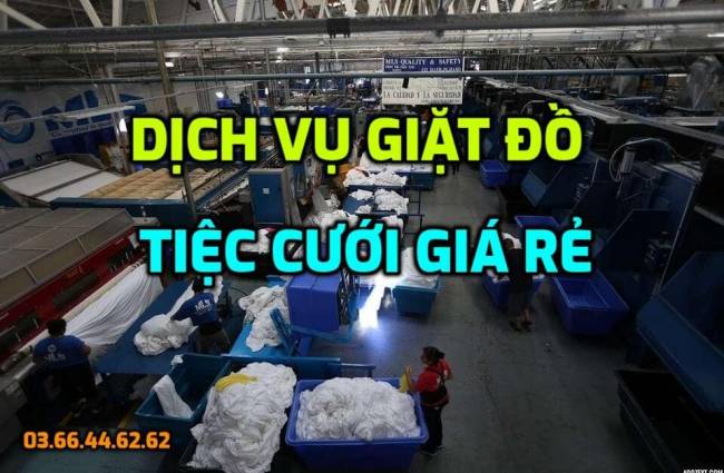 Dịch vụ giặt là nhà hàng tiệc cưới