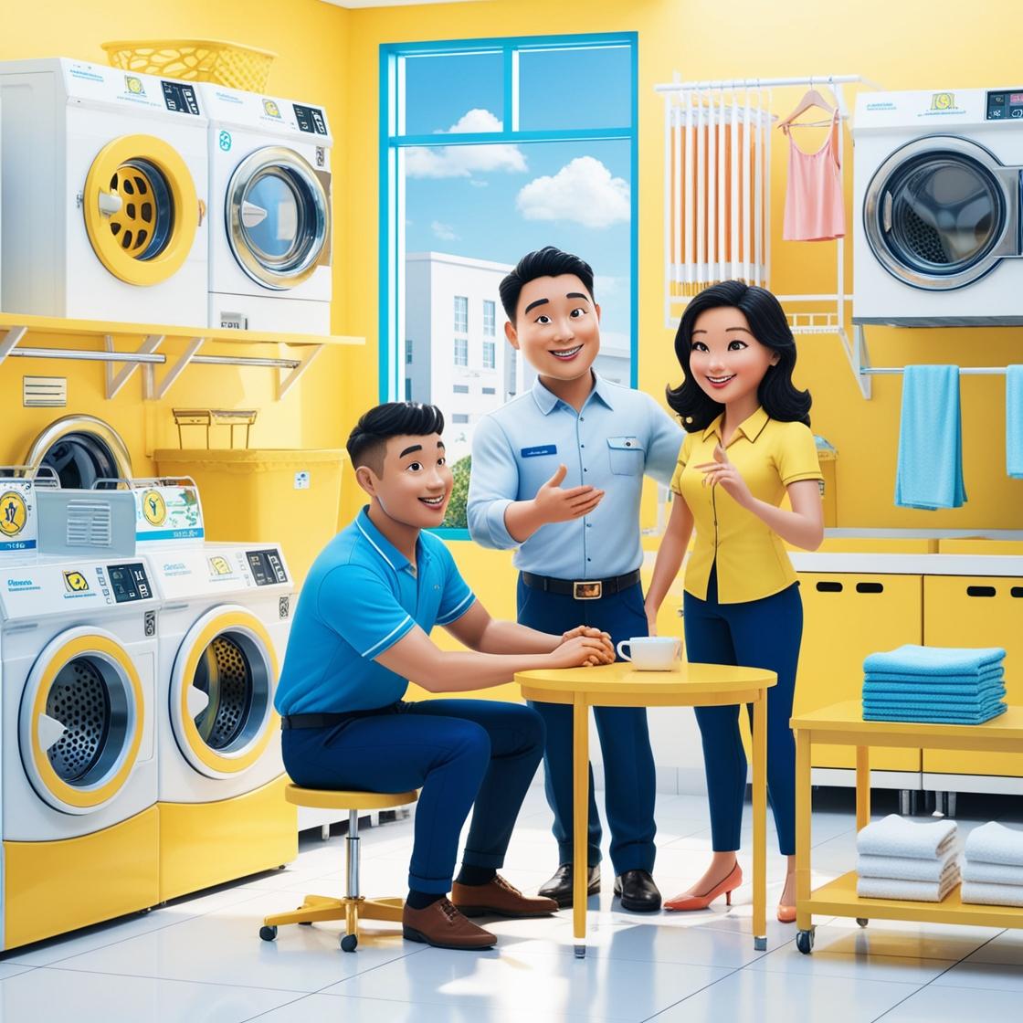 mở cửa hàng giặt là thành công