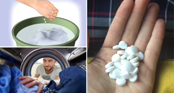 Step 4: Cách tẩy trắng quần áo bằng thuốc Aspirin