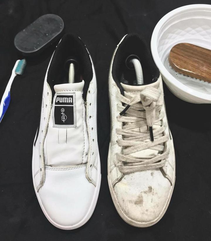 Cách vệ sinh giày sneaker bằng da lộn